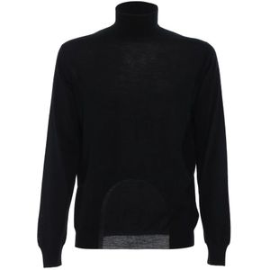 Fedeli, Truien, Heren, Zwart, M, Wol, Turtleneck Trui