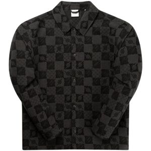 Daily Paper, Jassen, Heren, Zwart, L, Schaak Jacquard Shirt