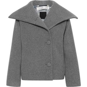 InWear, Mantels, Dames, Grijs, XS, Wol, Korte wollen jas Perryiw