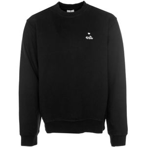 Arte Antwerp, Sweatshirts & Hoodies, Heren, Zwart, L, Katoen, Heart Logo Crewneck Sweatshirt