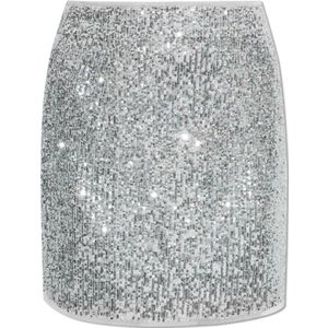 Zadig & Voltaire, Rokken, Dames, Grijs, 2Xs, Polyester, Sequin Rok Justi