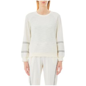 Liu Jo, Truien, Dames, Beige, XS, Katoen, Trui met elegante details