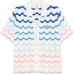 Casablanca, Overhemden, Heren, Veelkleurig, M, Katoen, Gradient Wave Shirt