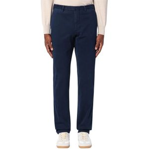 Santaniello, Broeken, Heren, Blauw, L, Katoen, Regular Fit Broek