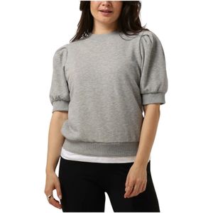 Minus, Truien, Dames, Grijs, XL, Katoen, Mika Sweat Dames Sweater Lichtgrijs