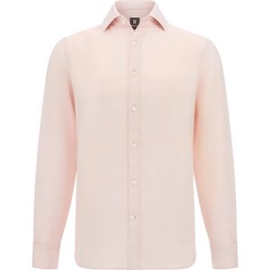 Boggi Milano, Overhemden, Heren, Wit, 2Xl, Linnen, Regular Fit Linnen Overhemd