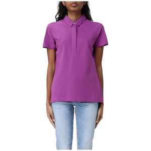 K-Way, Tops, Dames, Paars, S, Katoen, Elegant Violet Polo Shirt