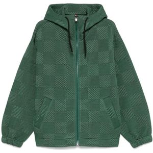 Ferrari, Sweatshirts & Hoodies, Heren, Groen, M, Groene Hoodie met Rits