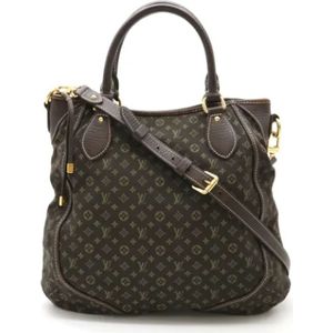 Louis Vuitton Vintage, Pre-owned, Dames, Bruin, ONE Size, Leer, Tweedehands Canvas Louis Vuitton tassen