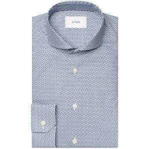 Eton, Overhemden, Heren, Veelkleurig, 2Xl, Katoen, Micro Print Slim Fit Overhemd