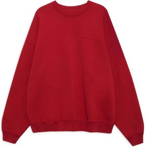 Anine Bing, Sweatshirts & Hoodies, Dames, Rood, L, Gewassen Rode Miles Sweatshirt