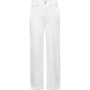 Drykorn, Broeken, Dames, Wit, W28 L34, Denim, Witte Denim Cropped Jeans Tapered Been