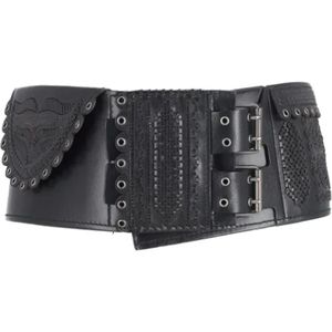 Yves Saint Laurent Vintage, Pre-owned, Dames, Zwart, ONE Size, Leer, Pre-owned Leather belts