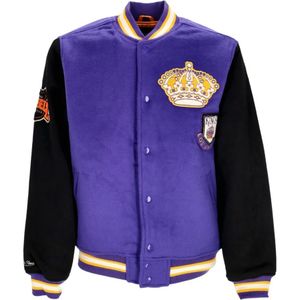 Mitchell & Ness, Jassen, Heren, Paars, S, Wol, NHL Team Legacy Varsity Jacket Loskin
