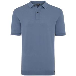 Genti, Tops, Heren, Blauw, 2Xl, Blauwe Polo Shirt