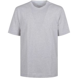 Eleventy, Tops, Heren, Grijs, XL, Katoen, Giza Katoen Jersey T-shirt