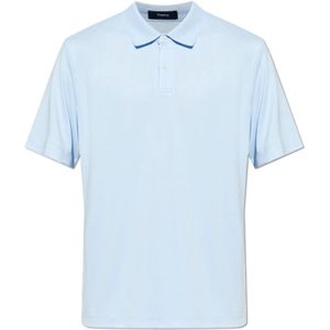 Theory, Tops, Heren, Blauw, XL, Polyester, Polo