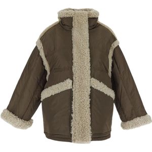 Stand Studio, Jassen, Dames, Groen, L, Polyester, Polyester en Donsjas
