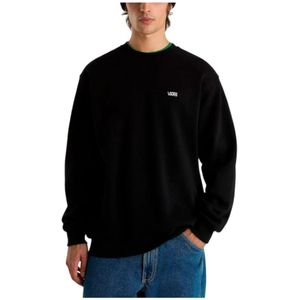 Vans, Sweatshirts & Hoodies, Heren, Zwart, L, Katoen, Zwart Loose Fit Sweatshirt Left Chest II