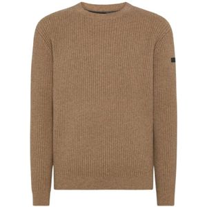 Rrd, Truien, Heren, Bruin, S, Wol, Wollen trui met ronde hals 7 Round Knit