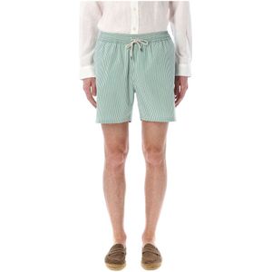 Polo Ralph Lauren, Korte broeken, Heren, Groen, M, Katoen, Klassieke Reiziger Zwembroek