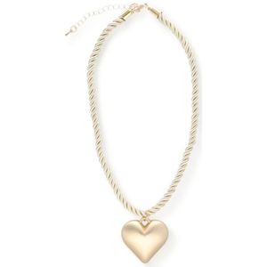 Notre-v, Accessoires, Dames, Geel, ONE Size, Hart Ketting Elegant Accessoire Vrouwen