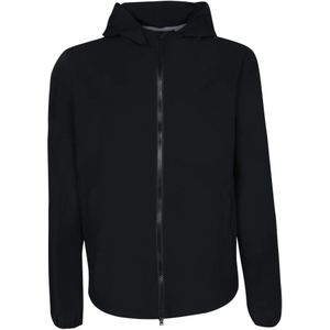 Herno, Jassen, Heren, Zwart, 2Xl, Nylon, Essence bi-stretch zwarte jas