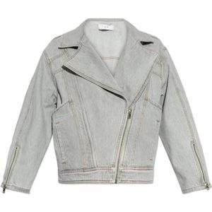 Iro, Jassen, Dames, Grijs, XL, Denim, Hugo Denim Jas