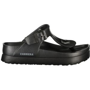 Carrera, Schoenen, Dames, Zwart, 41 EU, Zwarte Polyethyleen Flip Flops met Enkelband