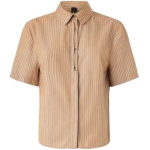 Pinko, Blouses & Shirts, Dames, Bruin, S, Stijlvolle Overhemden Collectie