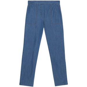Oltre, Jeans, Dames, Blauw, S, Denim, Tencel Denim Joggers