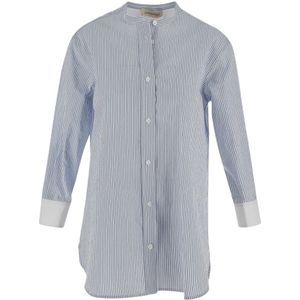Gentryportofino, Blouses & Shirts, Dames, Blauw, M, Dames Shirt Mode Kleding