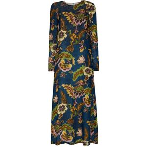 La DoubleJ, Kleedjes, Dames, Veelkleurig, XS, Swingjurk met lange mouwen