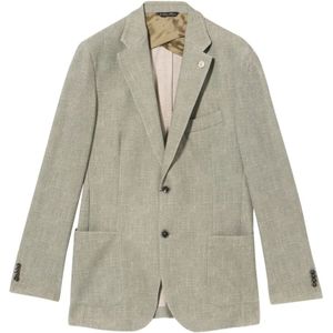 Brooks Brothers, Jassen, Heren, Groen, L, Katoen, Cotton Blend Jersey Jas