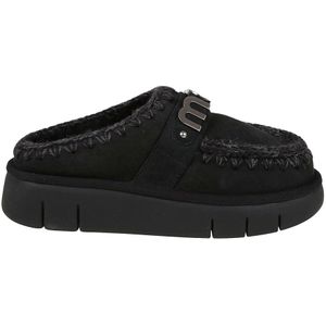 Mou, Schoenen, Dames, Zwart, 36 EU, Zwarte Pantoffels voor Vrouwen Aw 24