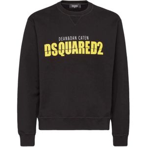 Dsquared2, Sweatshirts & Hoodies, Heren, Blauw, L, Katoen, Cool Fit Sweatshirt