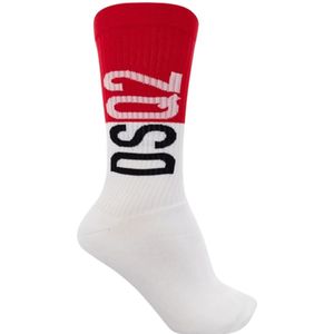 Dsquared2, Ondergoed, Heren, Wit, S, Katoen, Mid Crew Sokken