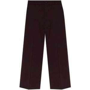 Aeron, Broeken, Dames, Bruin, L, Leer, Broeken Opgericht