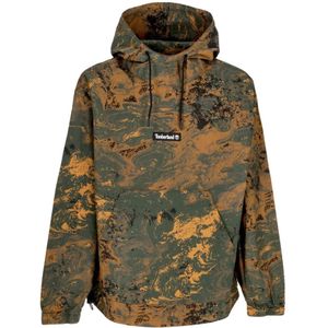 Timberland, Jassen, Heren, Groen, S, Katoen, Spring Rock Print Windbreaker Jacket