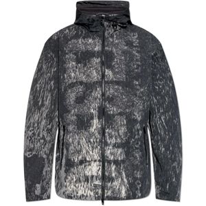 Diesel, Jassen, Heren, Grijs, XL, Hooded Jacket J-Brick