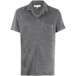 Orlebar Brown, Tops, Heren, Grijs, XL, Katoen, Polo Shirts