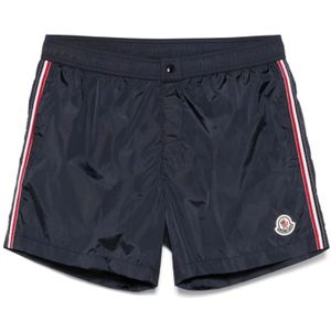 Moncler, Badkleding, Heren, Blauw, M, Blauwe Zee Kleding Stijlvol