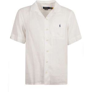 Ralph Lauren, Overhemden, Heren, Wit, M, Linnen, Linnen Vakantie Shirt