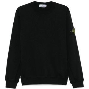 Stone Island, Truien, Heren, Zwart, S, Zwarte Truien voor Mannen