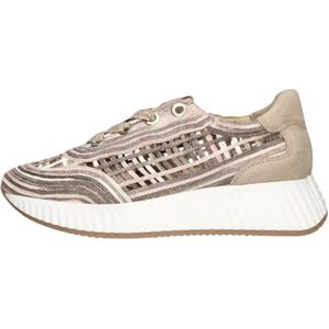 Softwaves, Schoenen, Dames, Veelkleurig, 40 EU, Suède, Blauwe Lage Top Ariana Sneakers