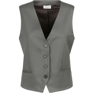 P.a.r.o.s.h., Jassen, Dames, Grijs, M, Stijlvol Vest