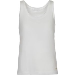 Anine Bing, Tops, Dames, Wit, M, Kasjmier, Witte Top met Dale Detail