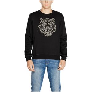 Antony Morato, Sweatshirts & Hoodies, Heren, Zwart, M, Katoen, Katoenen Heren Sweatshirt Herfst/Winter Collectie
