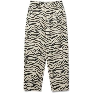 Sofie Schnoor, Jeans, Dames, Veelkleurig, XS, Tokyosw Jeans Lichtgeel Zebraprint