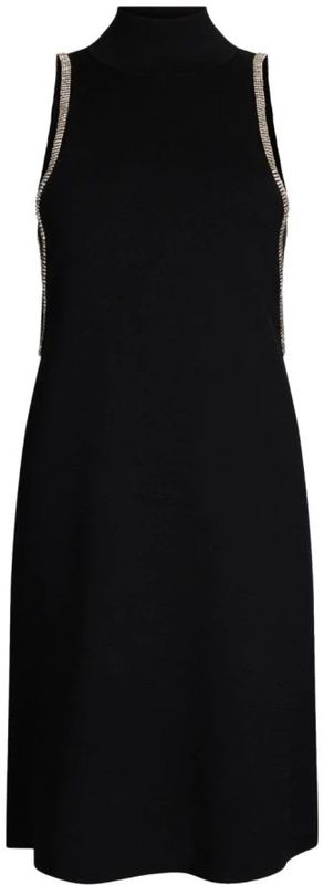 Liu Jo, Kleedjes, Dames, Zwart, S, Elegante Nero Jurk voor Vrouwen